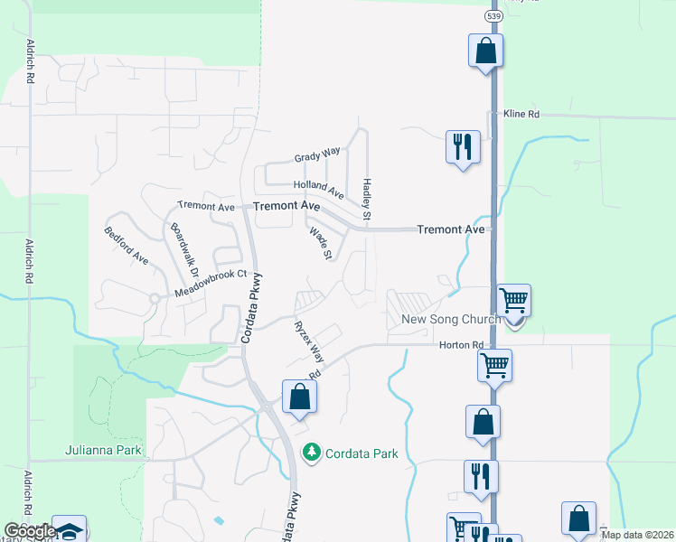 map of restaurants, bars, coffee shops, grocery stores, and more near 4647 Wade Street in Bellingham