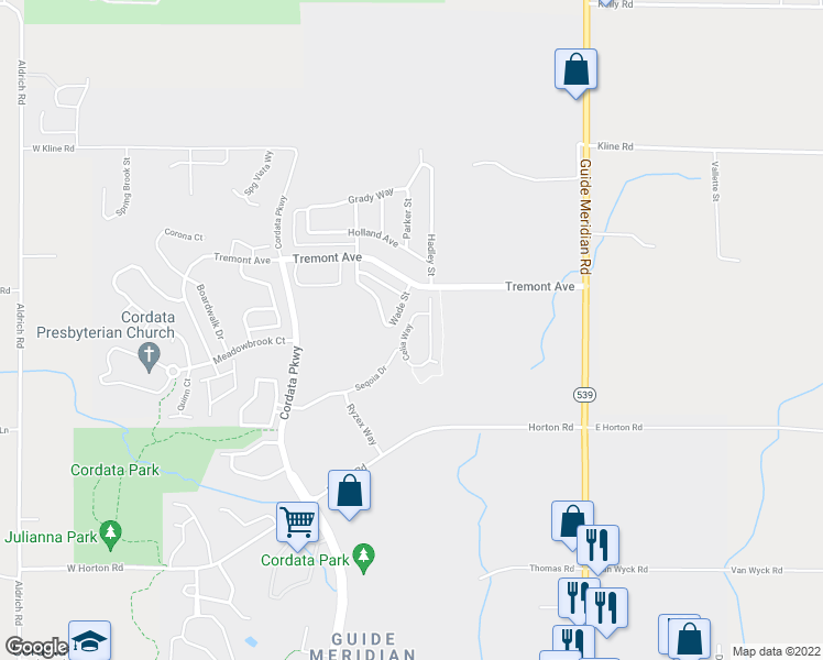 map of restaurants, bars, coffee shops, grocery stores, and more near 4634 Celia Way in Bellingham