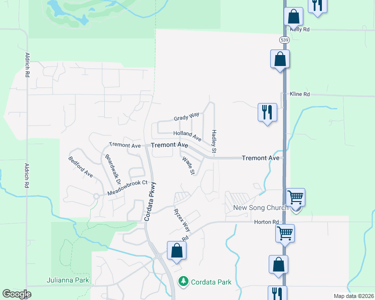 map of restaurants, bars, coffee shops, grocery stores, and more near 4675 Wade Street in Bellingham