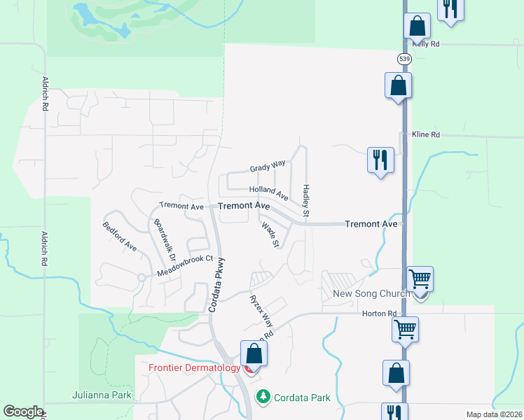 map of restaurants, bars, coffee shops, grocery stores, and more near 4675 Wade Street in Bellingham