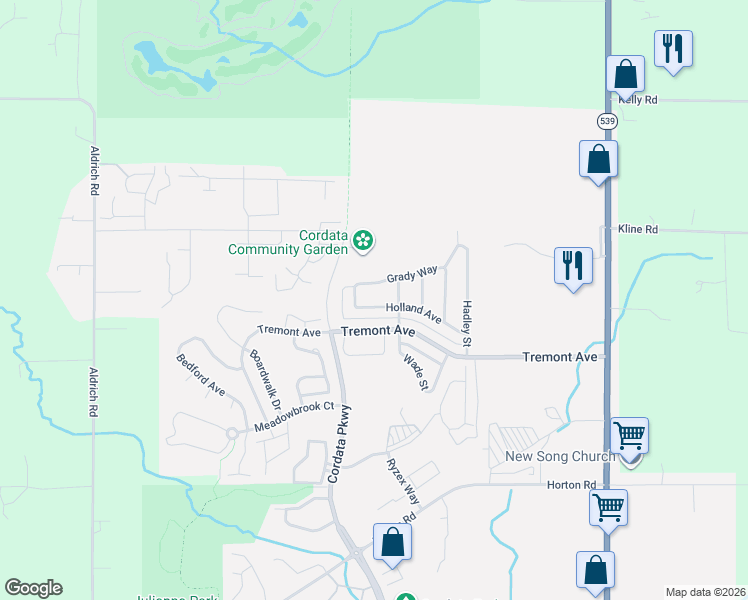 map of restaurants, bars, coffee shops, grocery stores, and more near 418 Holland Avenue in Bellingham