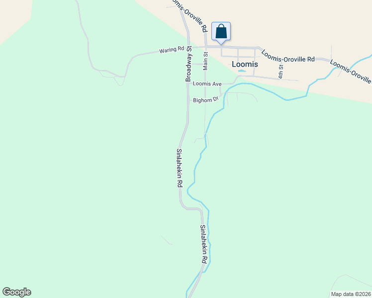 map of restaurants, bars, coffee shops, grocery stores, and more near 2132 Sinlahekin Road in Loomis