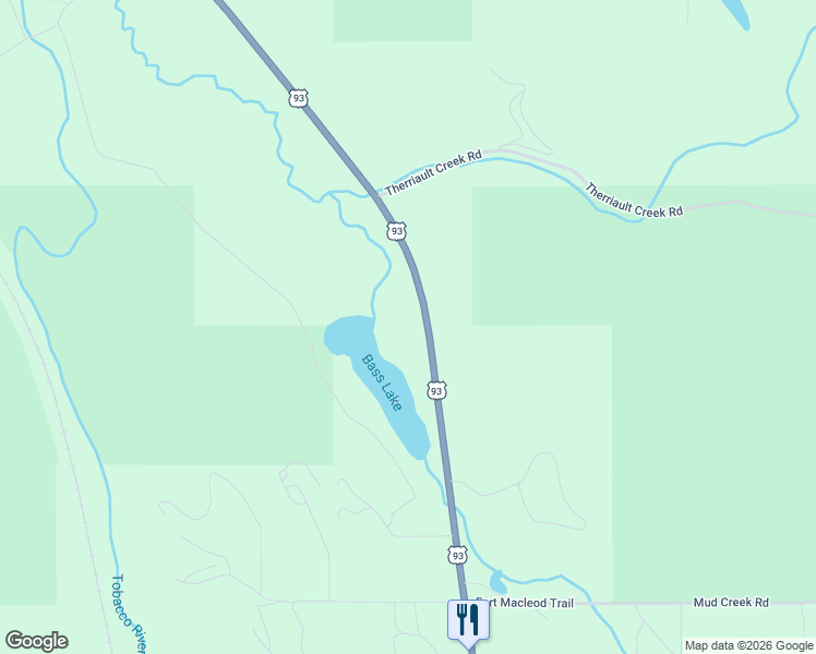 map of restaurants, bars, coffee shops, grocery stores, and more near 4964 U.S. 93 in Eureka