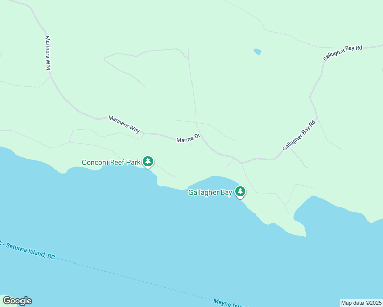 map of restaurants, bars, coffee shops, grocery stores, and more near 498 Marine Turnabout in Mayne Island