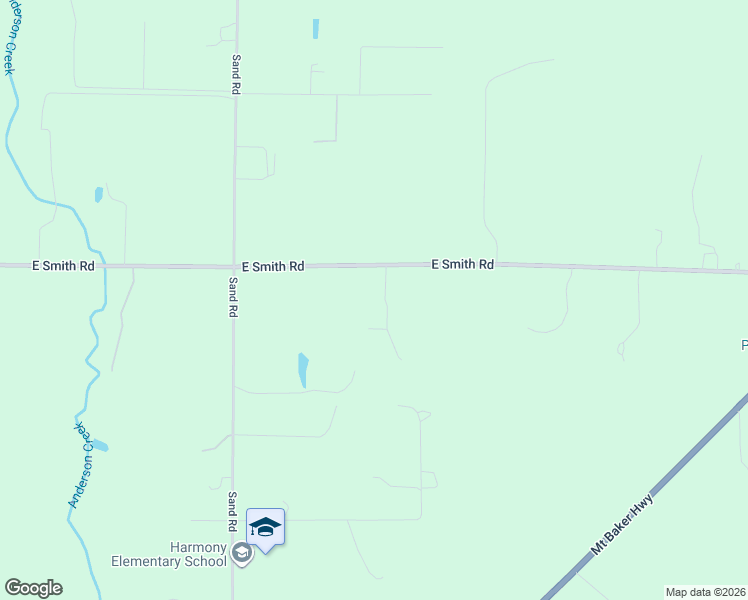 map of restaurants, bars, coffee shops, grocery stores, and more near 3025 East Smith Road in Bellingham