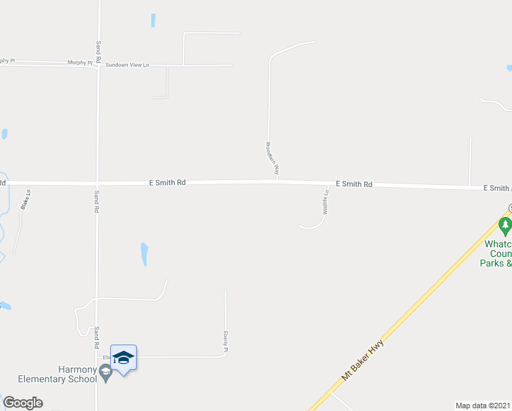 map of restaurants, bars, coffee shops, grocery stores, and more near 3000 East Smith Road in Bellingham