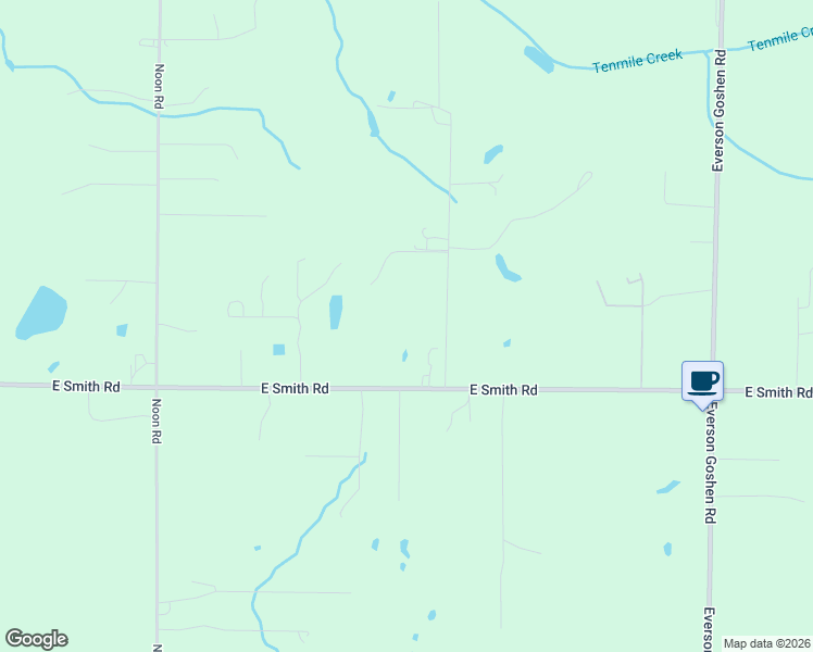 map of restaurants, bars, coffee shops, grocery stores, and more near 1854 East Smith Road in Bellingham