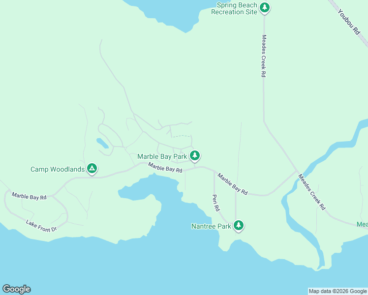map of restaurants, bars, coffee shops, grocery stores, and more near 26 Nighthawk Road in Honeymoon Bay