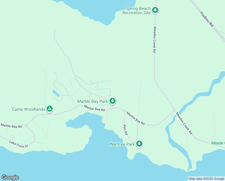 map of restaurants, bars, coffee shops, grocery stores, and more near 9215 Kestrel Drive in Honeymoon Bay