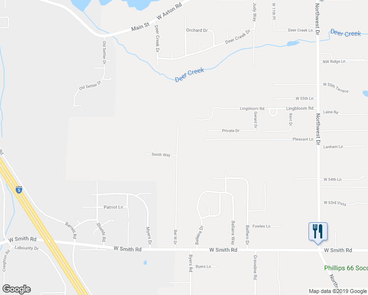 map of restaurants, bars, coffee shops, grocery stores, and more near 5484 Bel West Drive in Bellingham