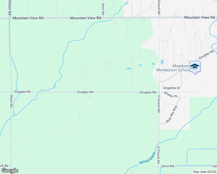 map of restaurants, bars, coffee shops, grocery stores, and more near 2586-2628 Douglas Road in Ferndale