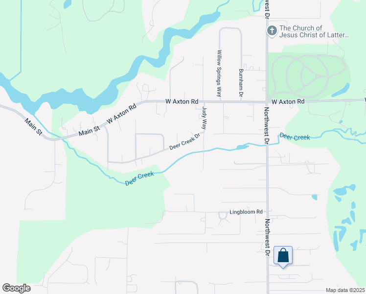 map of restaurants, bars, coffee shops, grocery stores, and more near 1235 Deer Creek Drive in Ferndale