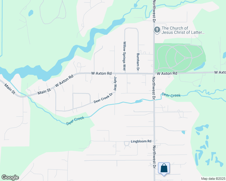 map of restaurants, bars, coffee shops, grocery stores, and more near 1206 Deer Creek Drive in Ferndale