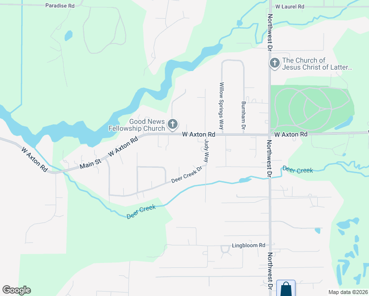 map of restaurants, bars, coffee shops, grocery stores, and more near 1237 W Axton Rd in Ferndale
