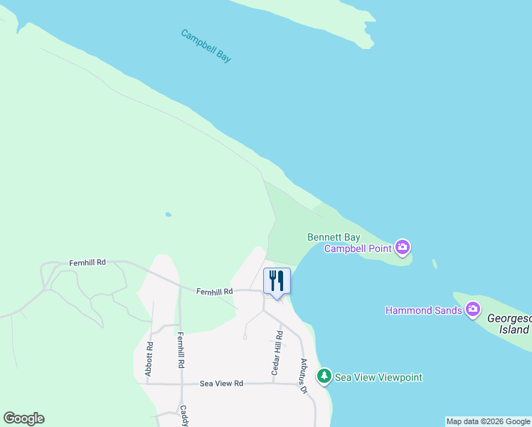 map of restaurants, bars, coffee shops, grocery stores, and more near 776 Wilkes Road in Mayne Island