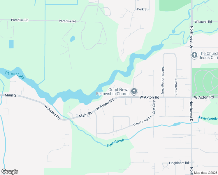 map of restaurants, bars, coffee shops, grocery stores, and more near 1300 West Axton Road in Ferndale