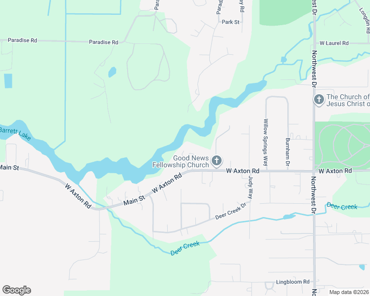 map of restaurants, bars, coffee shops, grocery stores, and more near 1300 West Axton Road in Ferndale