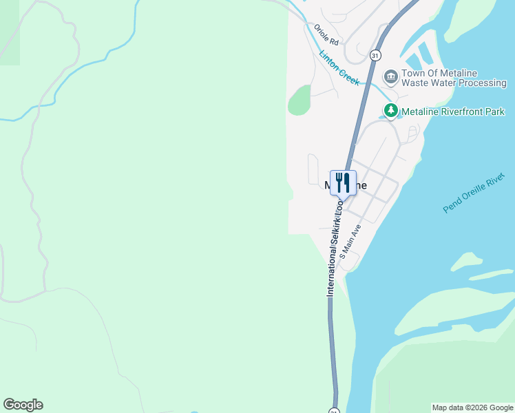 map of restaurants, bars, coffee shops, grocery stores, and more near in Metaline