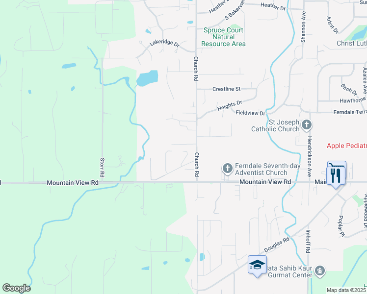 map of restaurants, bars, coffee shops, grocery stores, and more near 2475 Viewpoint Way in Ferndale