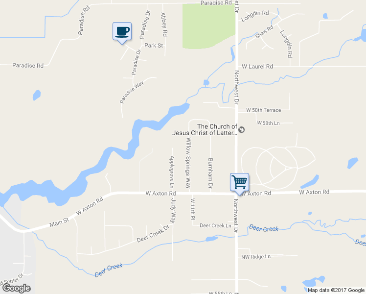 map of restaurants, bars, coffee shops, grocery stores, and more near 5777 Willow Springs Way in Ferndale