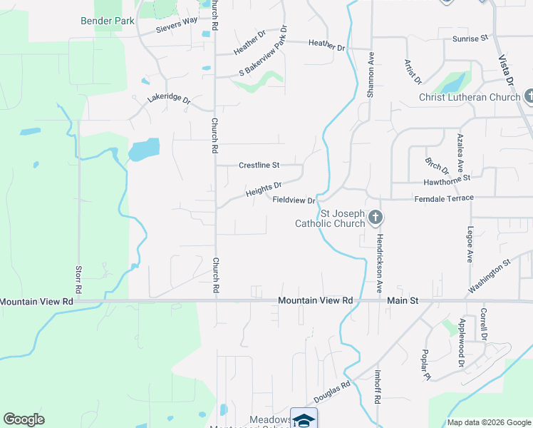 map of restaurants, bars, coffee shops, grocery stores, and more near 2425 Fieldview Drive in Ferndale