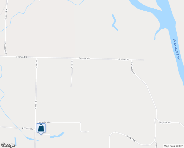 map of restaurants, bars, coffee shops, grocery stores, and more near 3081 Goshen Road in Bellingham