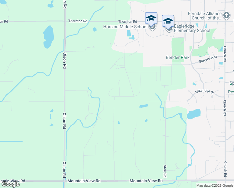 map of restaurants, bars, coffee shops, grocery stores, and more near 5942 April Lane in Ferndale