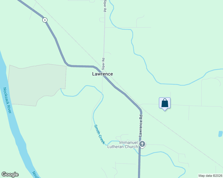 map of restaurants, bars, coffee shops, grocery stores, and more near 5942 Lawrence Road in Everson