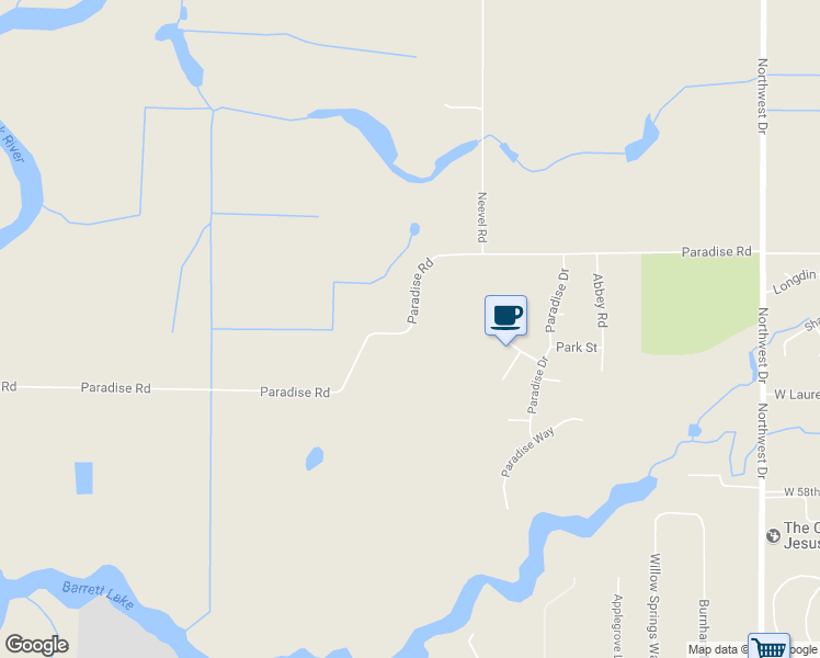 map of restaurants, bars, coffee shops, grocery stores, and more near 1312 Paradise Road in Ferndale