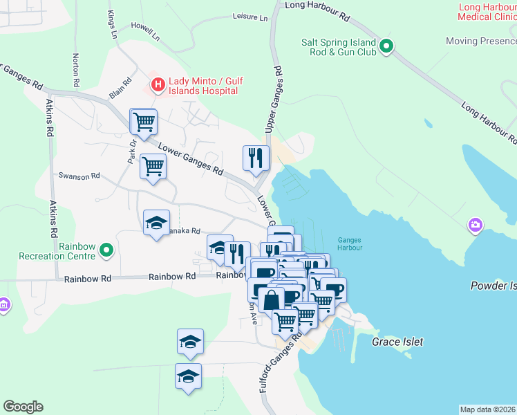 map of restaurants, bars, coffee shops, grocery stores, and more near 120 Park Drive in Capital