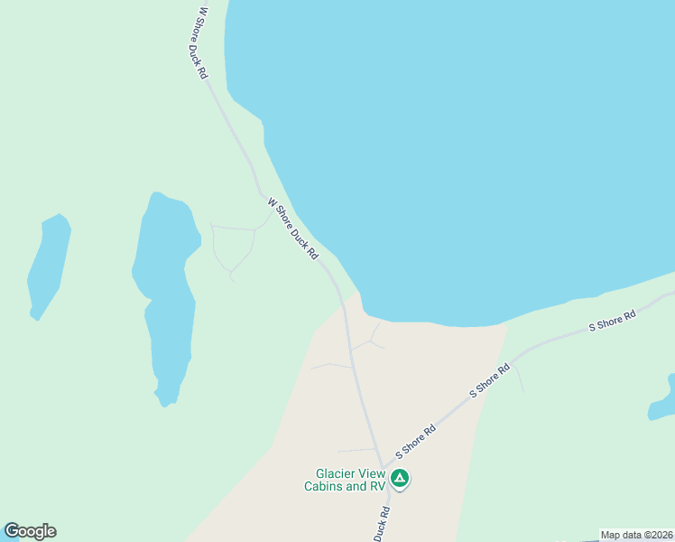 map of restaurants, bars, coffee shops, grocery stores, and more near 7 West Shore Duck Road in Babb