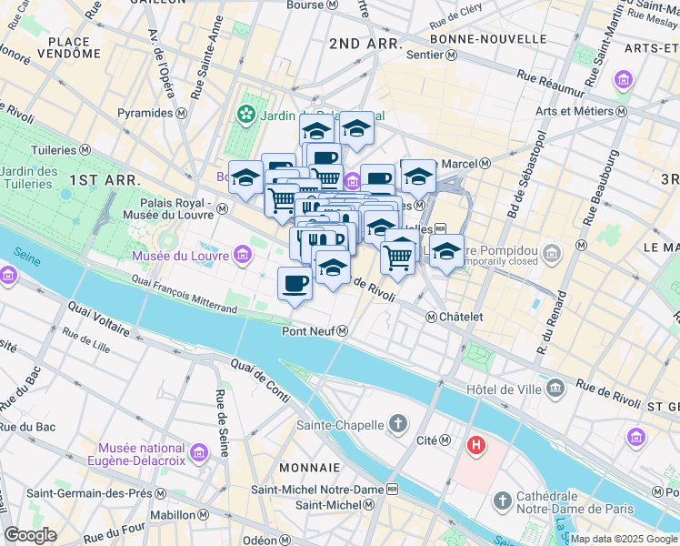Rue De Rivoli Paris Map Rue De Rivoli, Paris Île-De-France - Walk Score