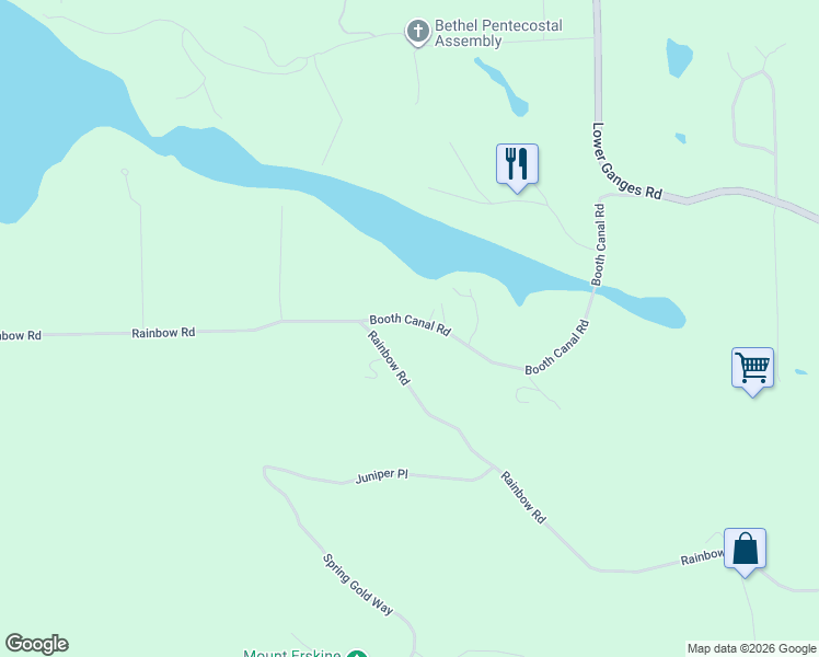 map of restaurants, bars, coffee shops, grocery stores, and more near 701 Rainbow Road in Capital