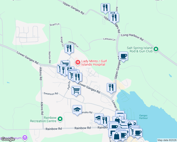 map of restaurants, bars, coffee shops, grocery stores, and more near in Capital