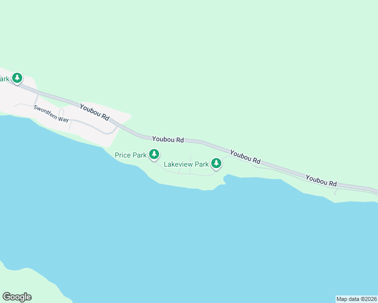 map of restaurants, bars, coffee shops, grocery stores, and more near 8136 Miracle Close in Youbou