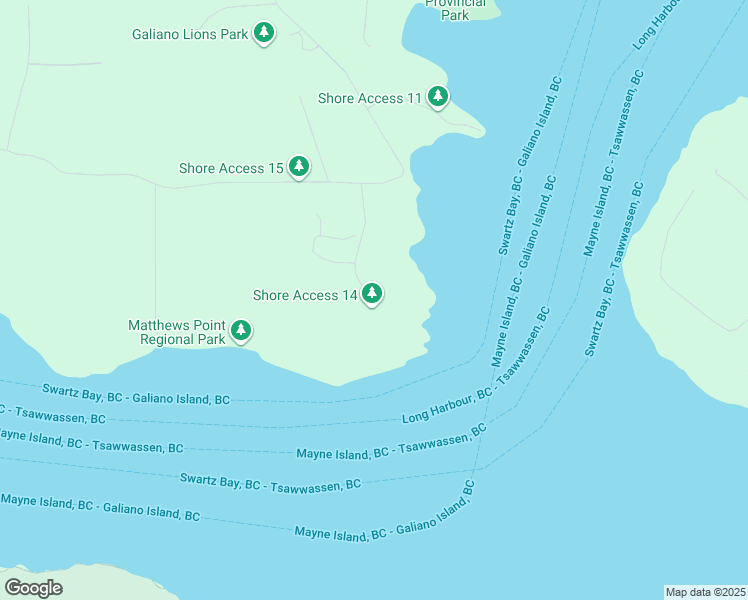 map of restaurants, bars, coffee shops, grocery stores, and more near 379 Mary Anne Point Road in Mayne Island