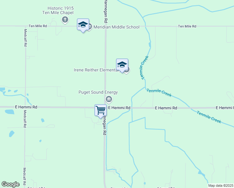 map of restaurants, bars, coffee shops, grocery stores, and more near 960 East Hemmi Road in Everson