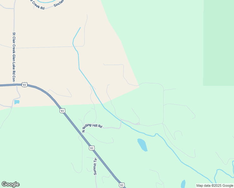 map of restaurants, bars, coffee shops, grocery stores, and more near 345 Rolling Hills Road in Eureka