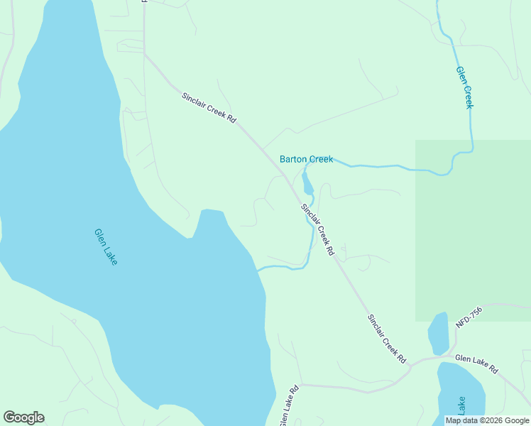 map of restaurants, bars, coffee shops, grocery stores, and more near 5900 Sinclair Creek Road in Eureka