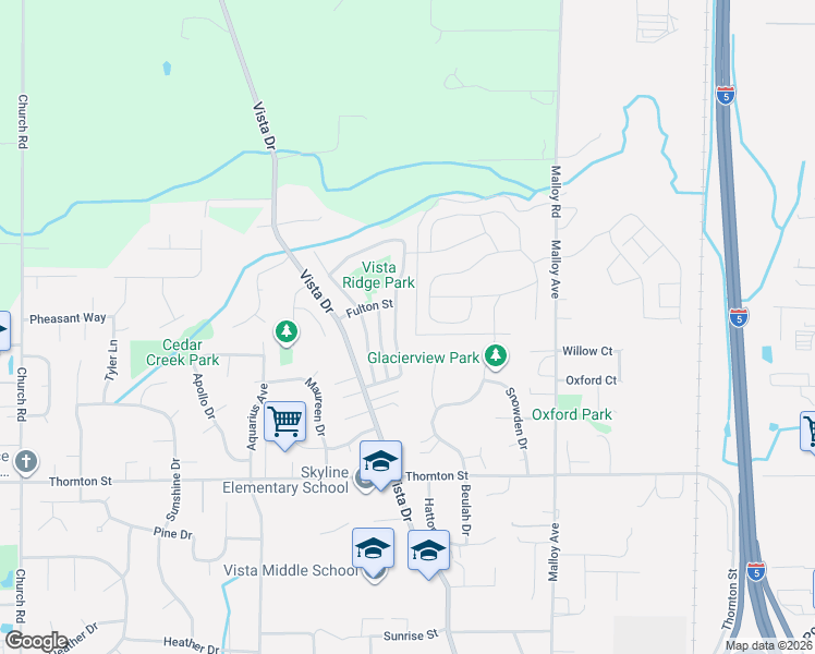 map of restaurants, bars, coffee shops, grocery stores, and more near 6192 Lincoln Drive in Ferndale