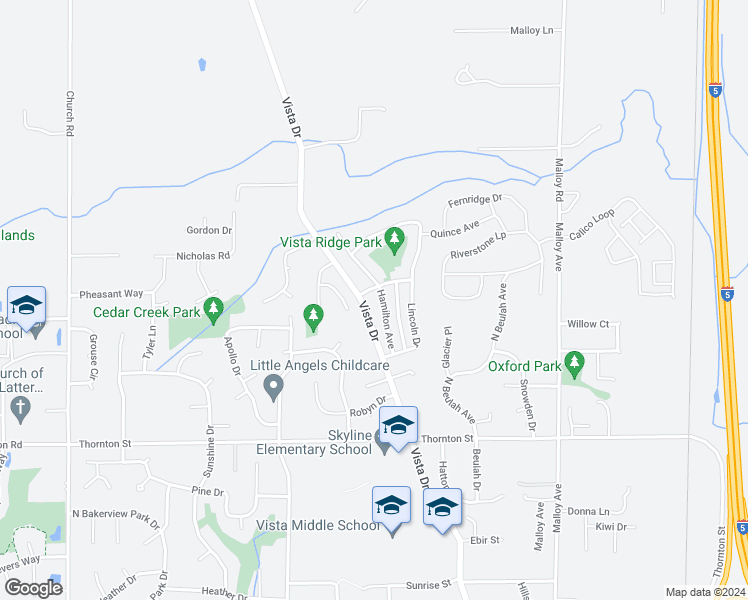 map of restaurants, bars, coffee shops, grocery stores, and more near 6195 Hamilton Avenue in Ferndale