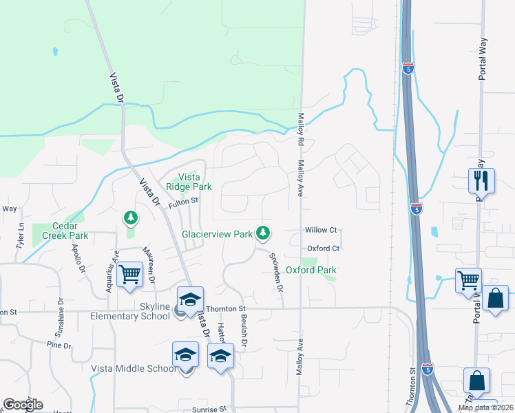 map of restaurants, bars, coffee shops, grocery stores, and more near 6213 Malloy Avenue in Ferndale