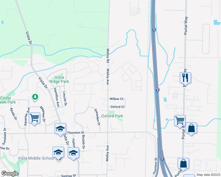map of restaurants, bars, coffee shops, grocery stores, and more near 6216 Malloy Avenue in Ferndale