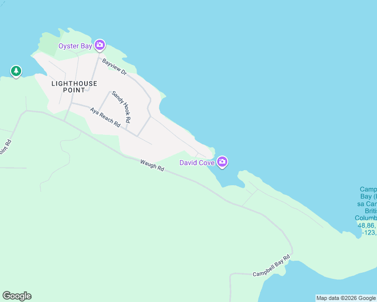 map of restaurants, bars, coffee shops, grocery stores, and more near 568 Bayview Drive in Mayne Island