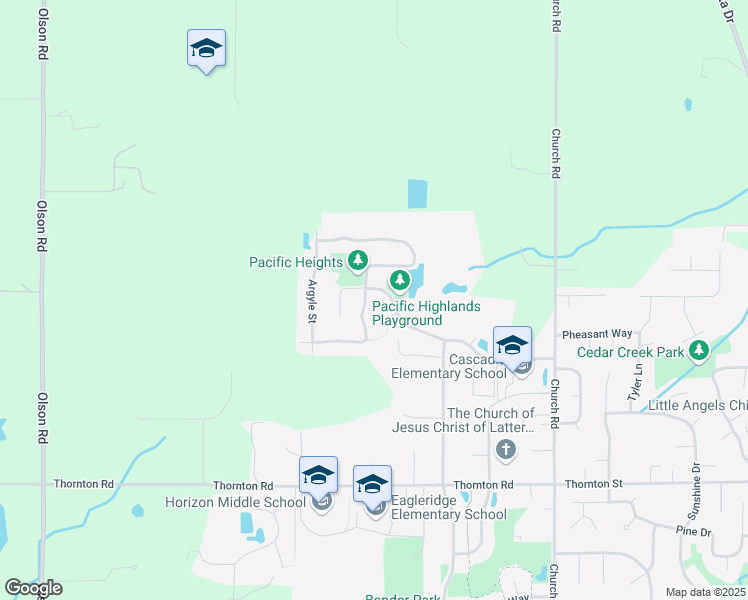 map of restaurants, bars, coffee shops, grocery stores, and more near 2623 Glenmore Street in Ferndale