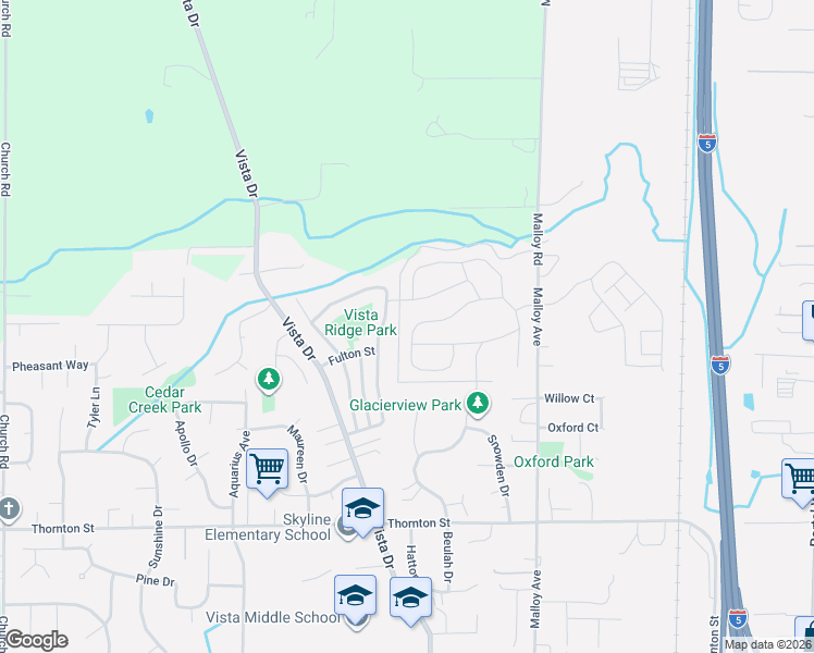 map of restaurants, bars, coffee shops, grocery stores, and more near 6256 Lincoln Drive in Ferndale