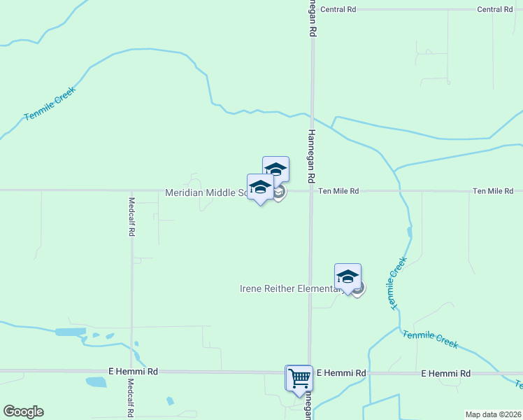 map of restaurants, bars, coffee shops, grocery stores, and more near 861 Ten Mile Road in Lynden
