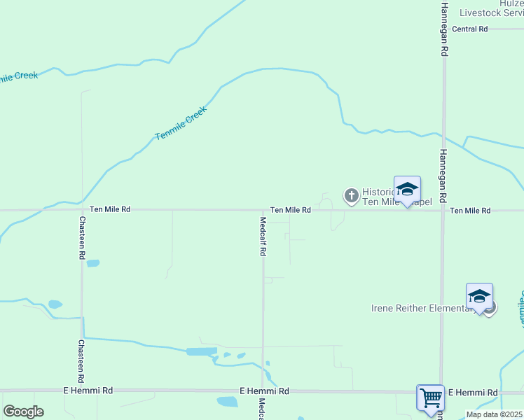 map of restaurants, bars, coffee shops, grocery stores, and more near 699 Ten Mile Road in Lynden