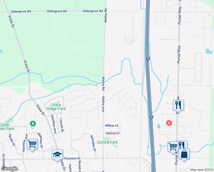 map of restaurants, bars, coffee shops, grocery stores, and more near 6276 Kona Court in Ferndale