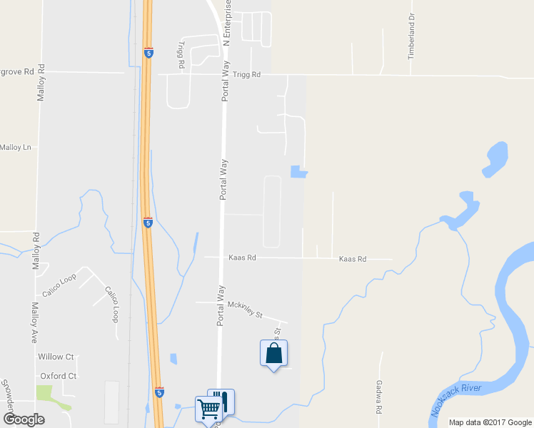 map of restaurants, bars, coffee shops, grocery stores, and more near 6350 Portal Way in Ferndale